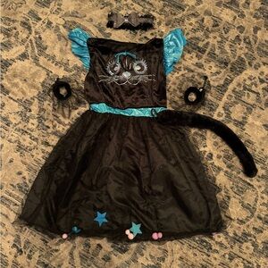 Party City Girls Halloween “Fun Kitty” 6 Piece Costume•8/9